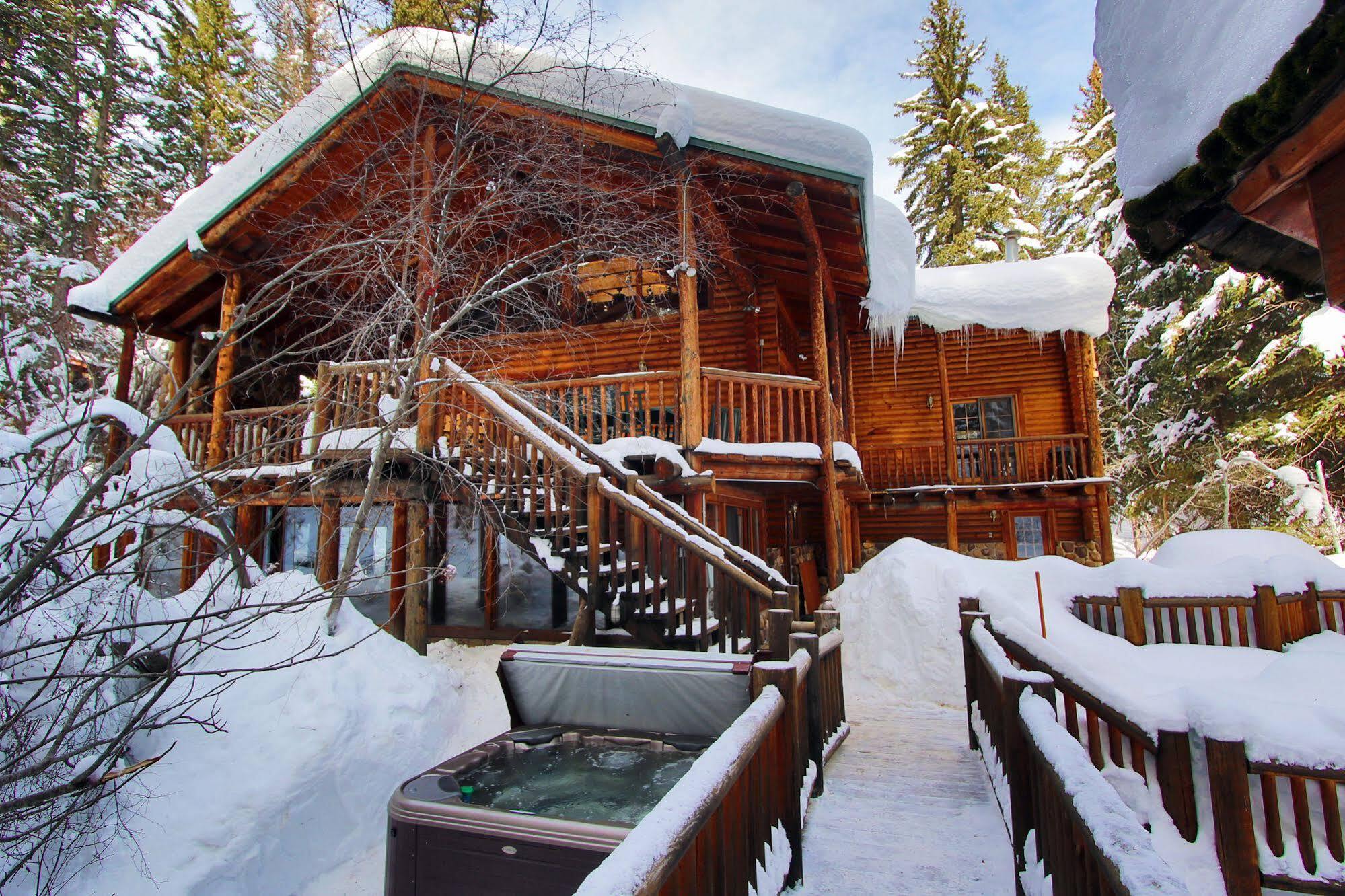 Log Cabin On The Stream Sundance Esterno foto